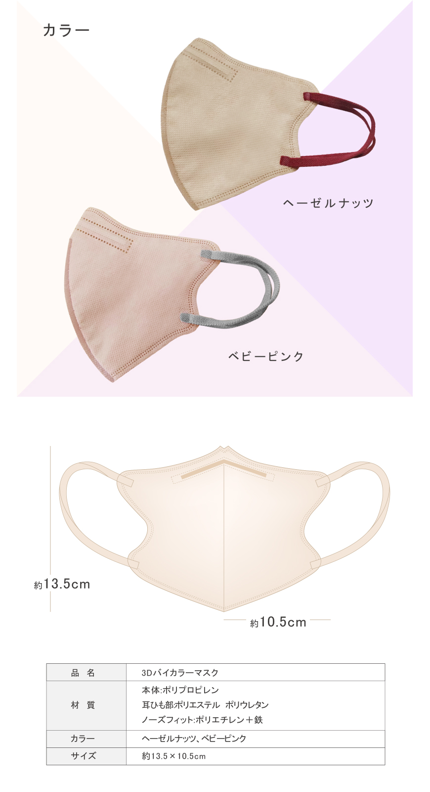 3Dバイカラーマスク30P|仕入れなら卸問屋.com 3Dバイカラーマスク30P|仕入れなら卸問屋.com
