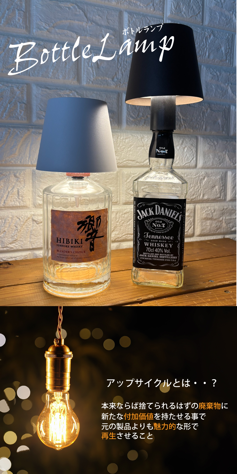 ボトルランプ HWA-0005/0012｜仕入れなら卸問屋.com